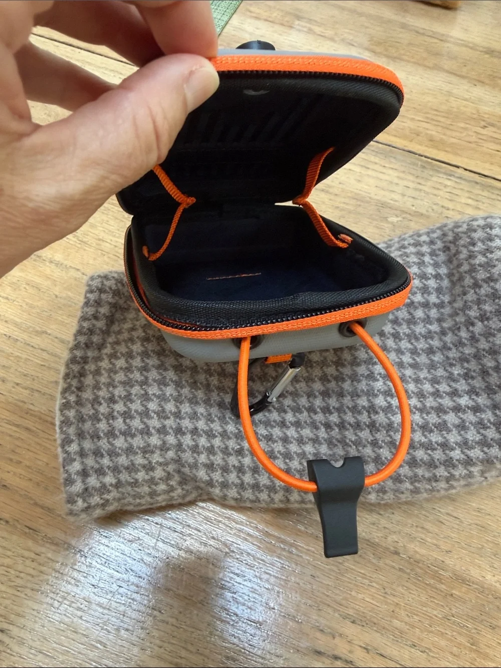 Gray Case with Orange Trim - Protective Travel Pouch for golfing
